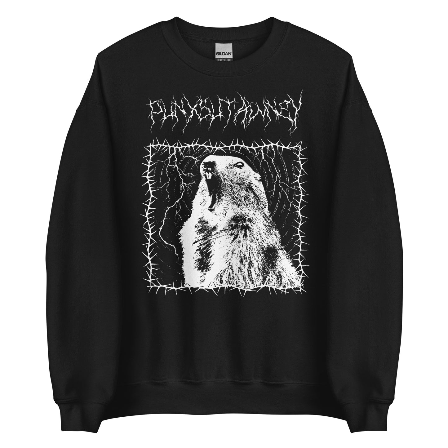 PUNXSUTAWNEY KILL (BLACK CREWNECK)